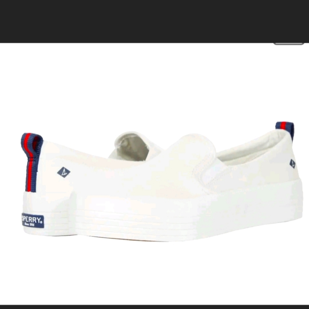 Sperry Crest Twin Gore Platform White STS86319 (Women's)